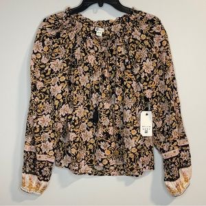 Billabong Cotton Peasant Blouse Size S